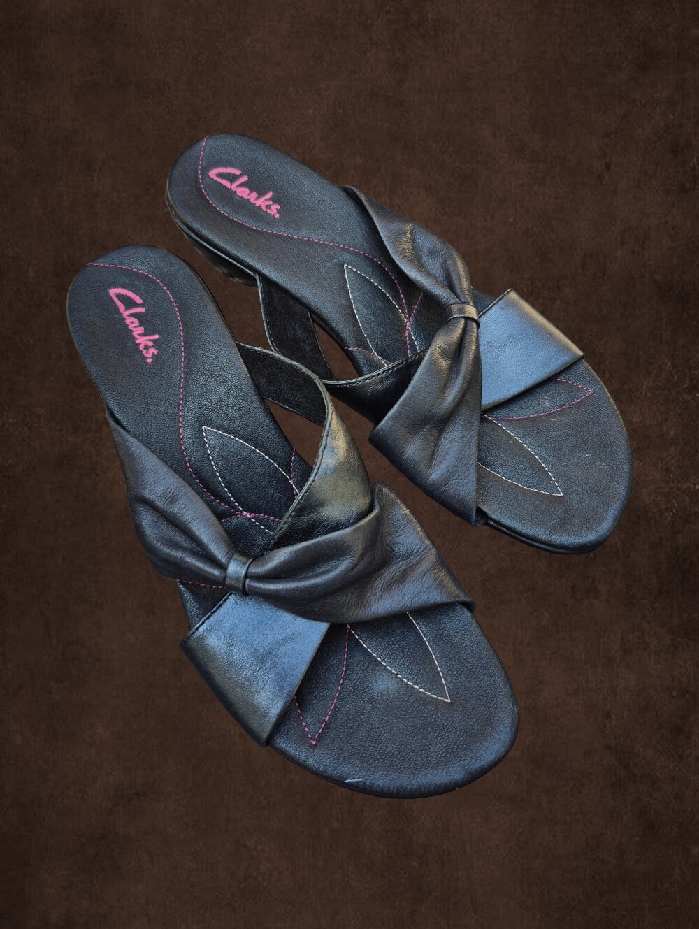 Clark's Leather Platform Sandals